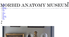 Desktop Screenshot of morbidanatomymuseum.org