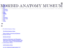 Tablet Screenshot of morbidanatomymuseum.org